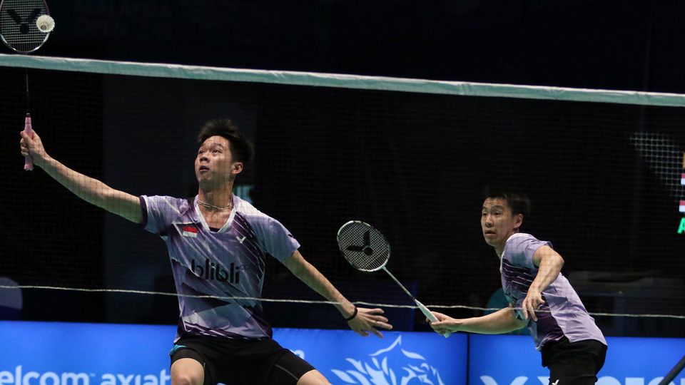 Badminton Lovers Cemaskan Kejutan Soal Kevin/Rinov dan Marcus/Rehan di Denmark Open 2023. Copyright: © PBSI